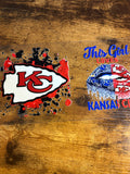 Chiefs girly lips vinyl