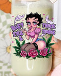 Betty boop rosy eyes and thick thighs