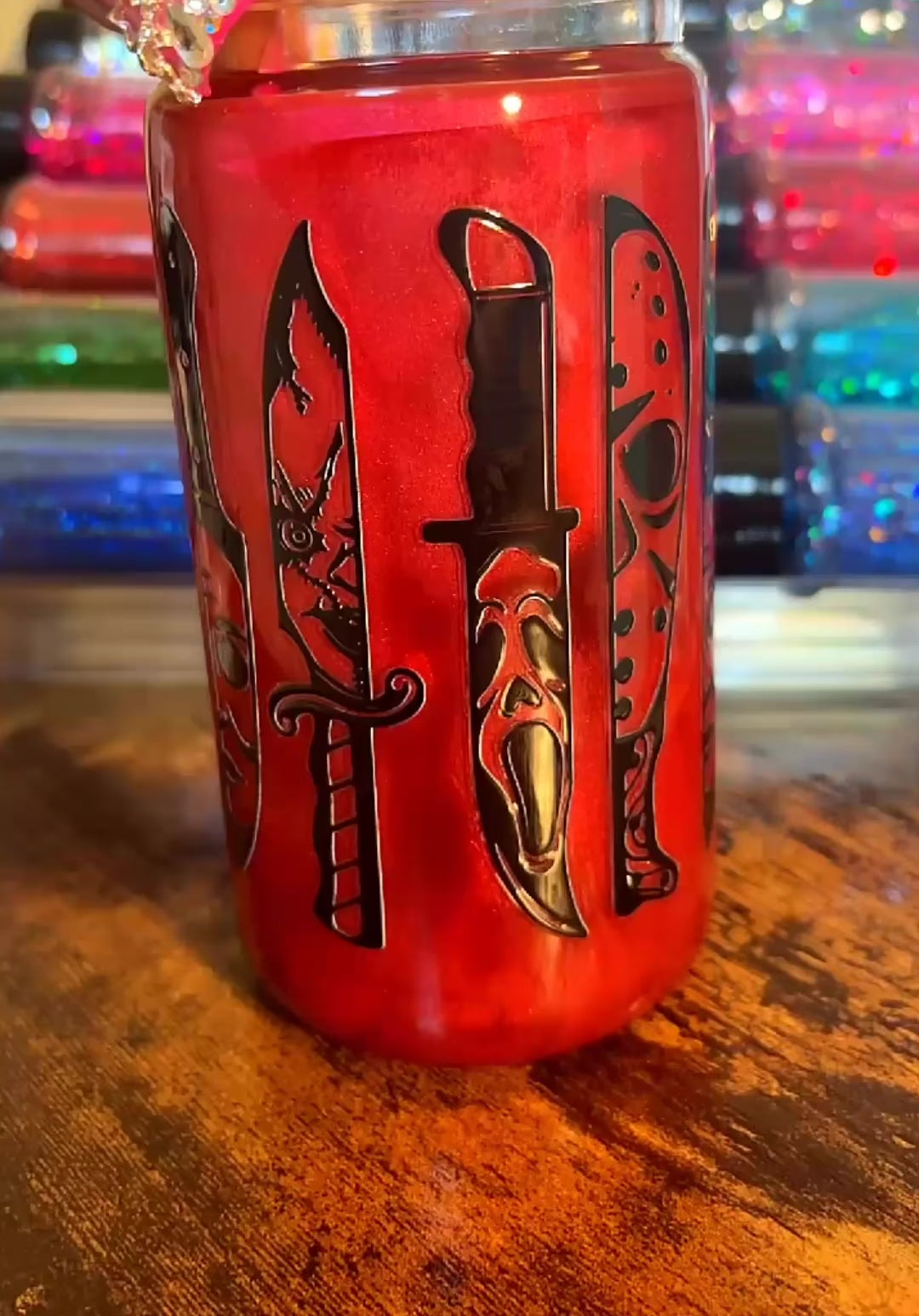 Scary cateye Halloween cup