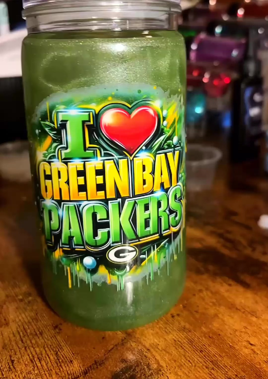 16 oz Green Bay cup