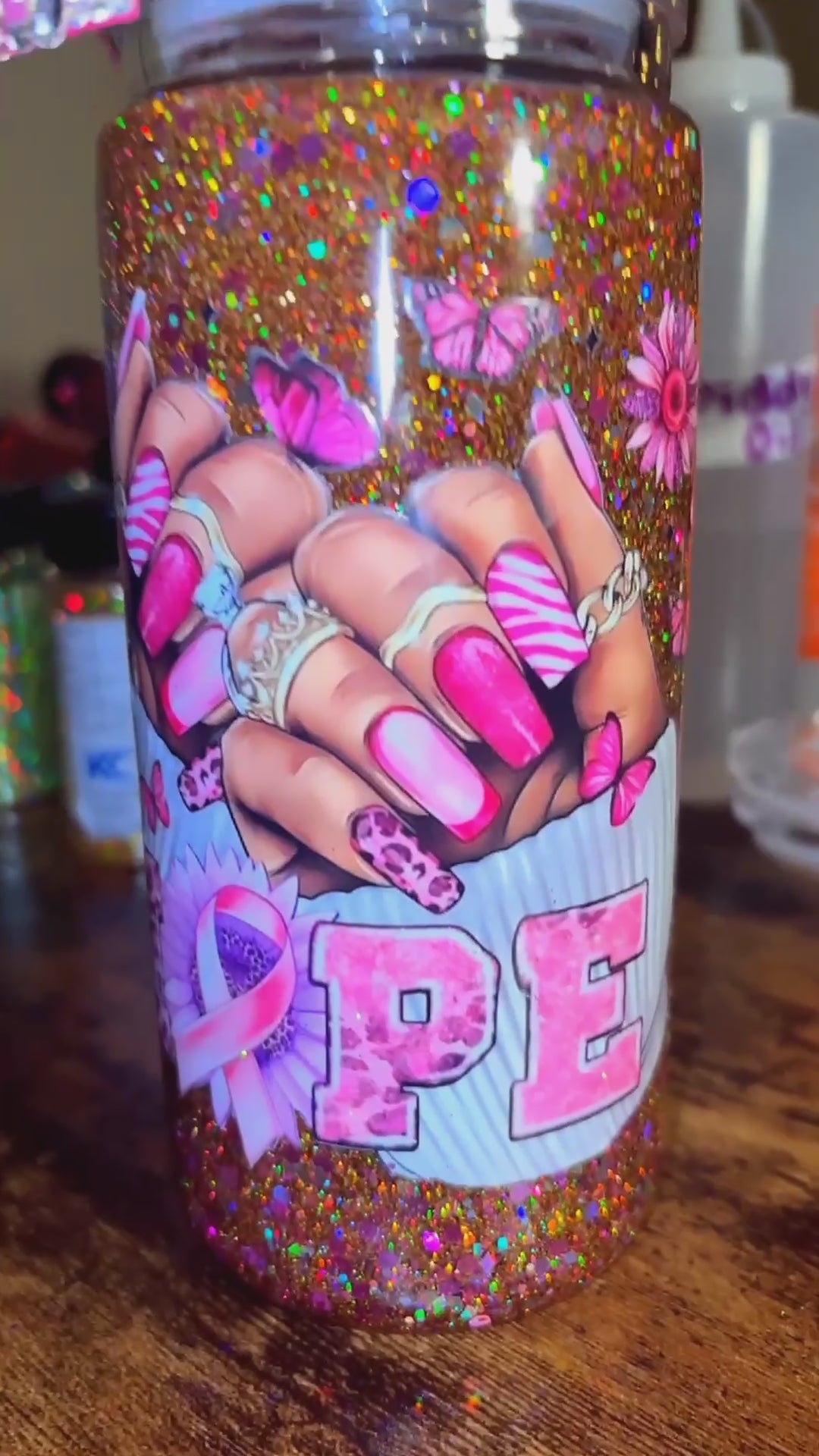 20 oz pink cancer cup
